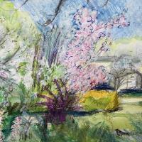 painting of garden blossom