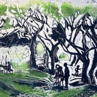 linocut artwork